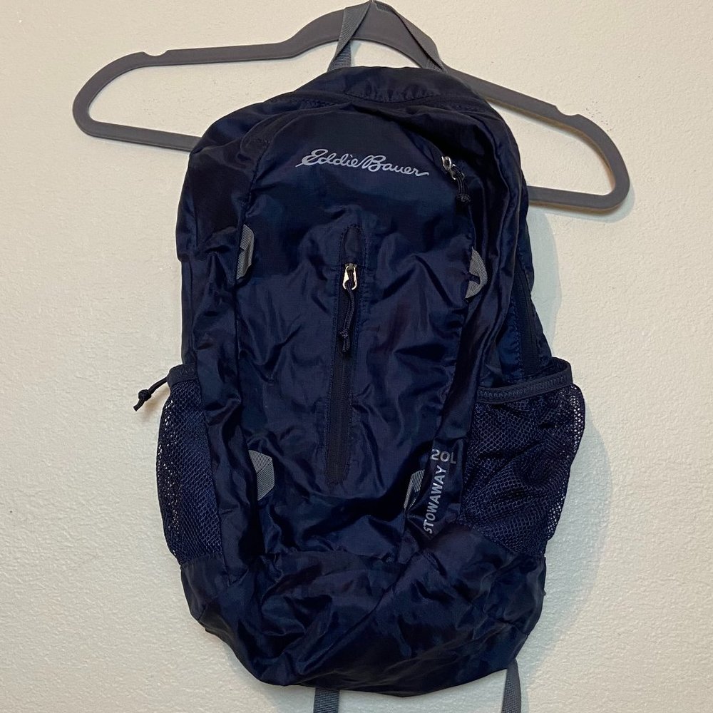 Navy Blue Eddie Bauer 20L Stowaway Backpack